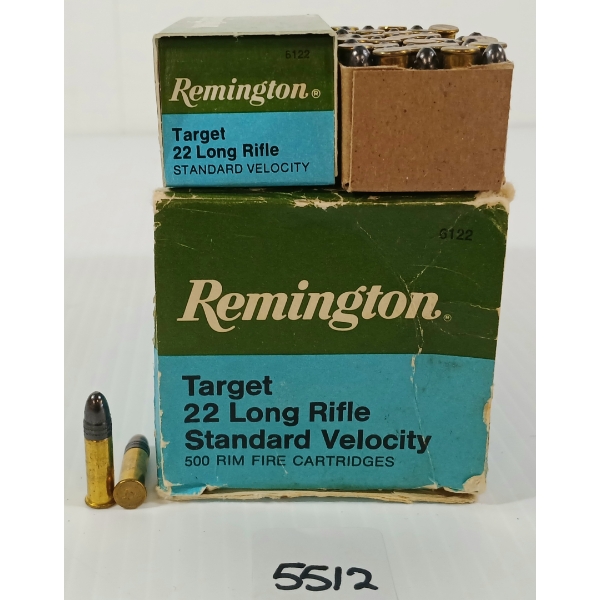 AMMO: APPROX 500X REMINGTON .22 LR - 40GR - RF
