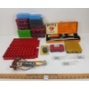 Image 1 : JOB LOT - AMMO CONTAINERS, SLINGSHOT, BUTLER CREEK SCOPE COVER, ETC.