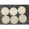 Image 2 : LOT OF 6 - 1932, '40, '66, '68 CDN 25 CENT COINS