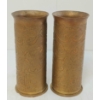 Image 2 : LOT OF 2 - WWI ETCHED BRASS ARTILLERY SHELLS - TRENCH ART VASES