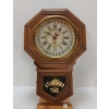 Image 2 : 1920'S GILBERT "SCHOOL HOUSE" 8 DAY WALL CLOCK - WORKING CONDITION UNKNOWN