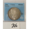 Image 3 : 1964 CDN SILVER DOLLAR - CCCS GRADED