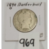 1899 U.S. SILVER BARBER HALF DOLLAR