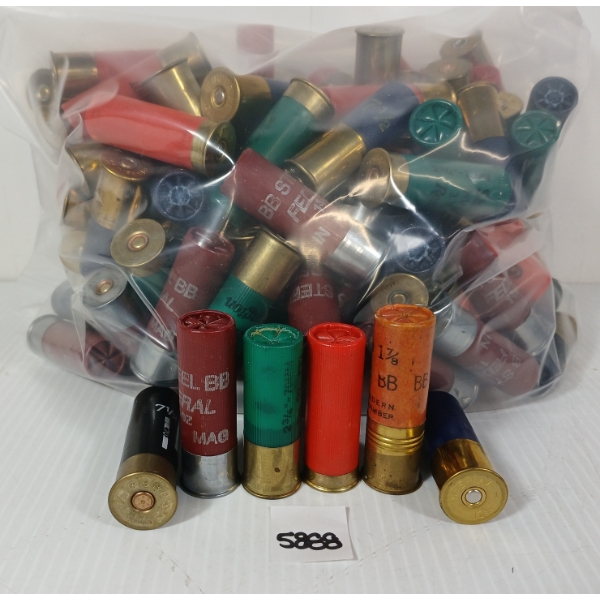 AMMO: 150X MIXED 12GA - 2 3/4 & 3IN - #2, 6, 7 1/2 & BB SHOT