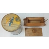 Image 7 : LOT OF 3 - WWII COMMEMORATIVE LIBERATION TIN, QUEEN VICTORIA COMMEMORATIVE PC & WOOD MODEL TANK