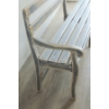 Image 3 : HAND PAINTED WOOD SLATTED BENCH