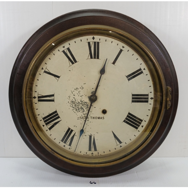 1904 SETH THOMAS "CHATHAM" 8 DAY WALL CLOCK