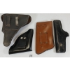 Image 3 : LOT OF 4 - BLACK LEATHER HANDGUN HOLSTERS