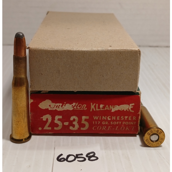 AMMO: 20X REMINGTON KLEANBORE .25-35 WIN - 117GR - SP