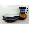 Image 1 : LOT OF 2 - H&K TUNSTALL WASH BASIN BOWL & PITCHER