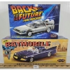 Image 1 : LOT OF 2 - POLAR LIGHTS BATMOBILE & BACK TO THE FUTURE TIME MACHINE MODEL KITS