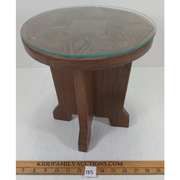 CARVED PLANT STAND