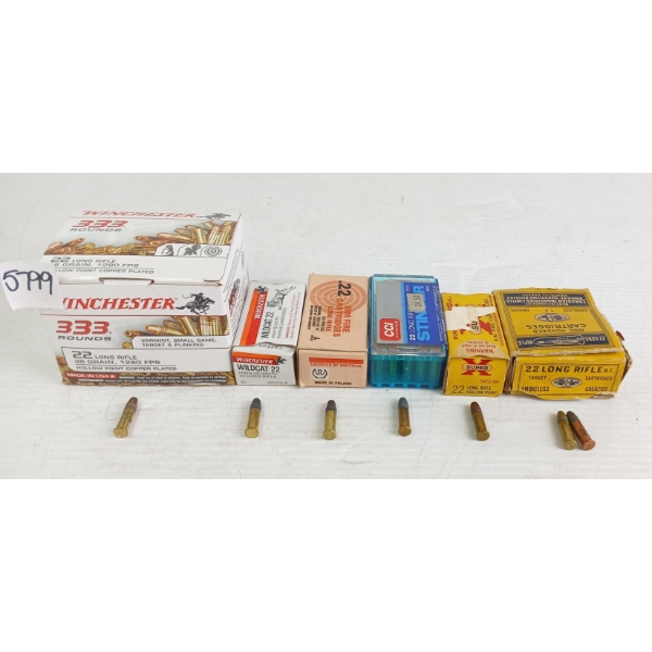 AMMO: APPROX 530X MIXED .22LR 