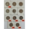 LOT OF 11 - 2014-2022 CDN 50 CENT COINS