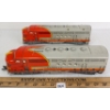 Image 4 : LOT OF 2 - MARX TIN SANTA FE MODEL TRAINS