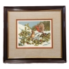 648  WINTER CARDINALS BY CHRISTINE MARSHALL (PRS CDN ARTIST)  FRAMED PRINT 