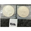 Image 2 : LOT OF 2 - 1962 CDN SILVER DOLLARS - VOYAGEUR 
