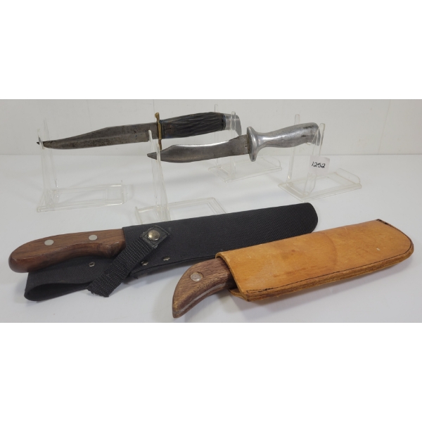 LOT OF 4 - HUNTING KNIVES - INCL RUKO