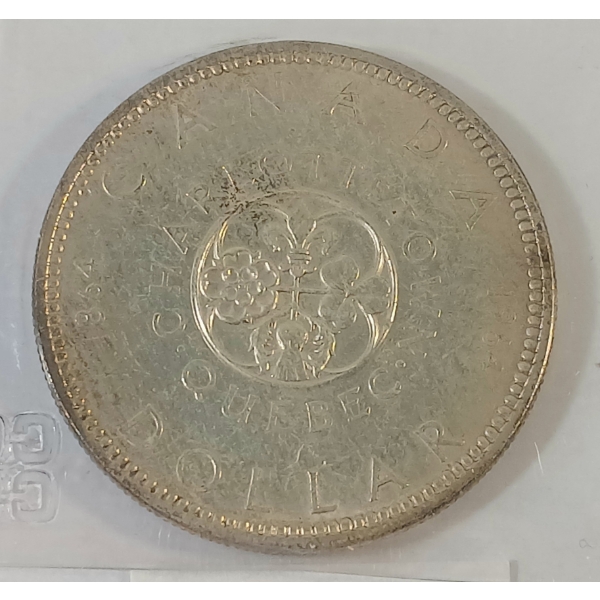1964 CDN SILVER DOLLAR - CCCS GRADED