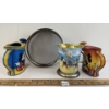 Image 3 : LOT OF 4 - DISNEY TIN WATERING CANS, SIFTER & PAIL 