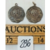 Image 1 : LOT OF 2 - 1927 MEN'S DOUBLE CANOE & SCULL SILVER MEDALS