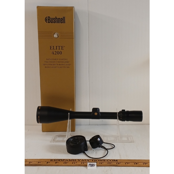 BUSHNELL ELITE 4200 WATERPROOF 2.5-10X50 RIFLE SCOPE W/ RAINGUARD COATING