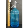 Image 3 : THE PROPERTY OF JOB WRAGG LTD - AZURE BLUE ACID-ETCHED - SYPHON BOTTLE