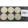 Image 2 : LOT OF 6 - 1968 CDN 25 CENT COINS