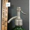 Image 5 : THE TUNE BOTTLING CO - LIME GREEN BLOWN GLASS ACID-ETCHED - SELTZER BOTTLE