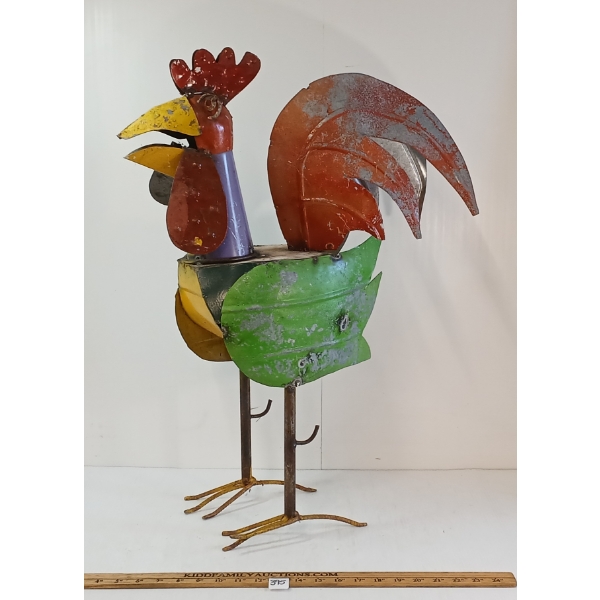 TIN ROOSTER FOLK ART 