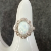 Image 1 : STERLING SILVER OPAL RING 