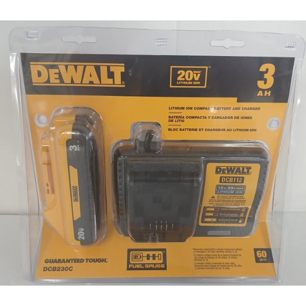 DEWALT 20V BATTERY & CHARGER - NIB