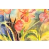 Image 2 : SPRING FLOWERS BY JAMES MACDOUGALL (PRS CDN ARTIST) - FRAMED WATERCOLOUR ON PAPER