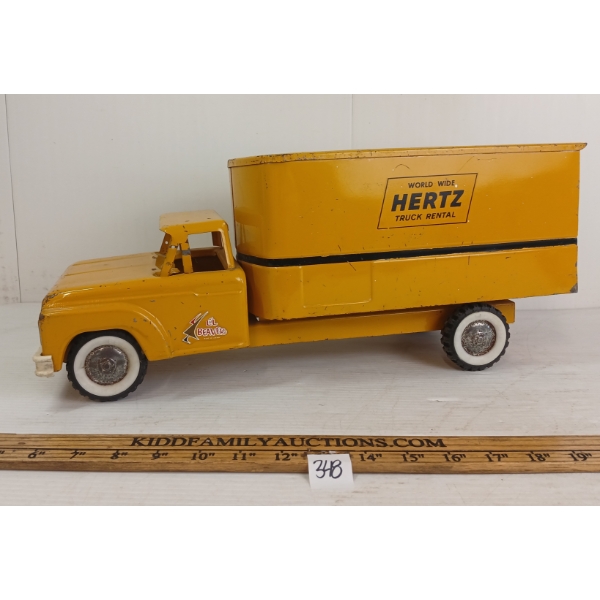 LI'L BEAVER PRESSED STEEL HERTZ RENTAL TRUCK