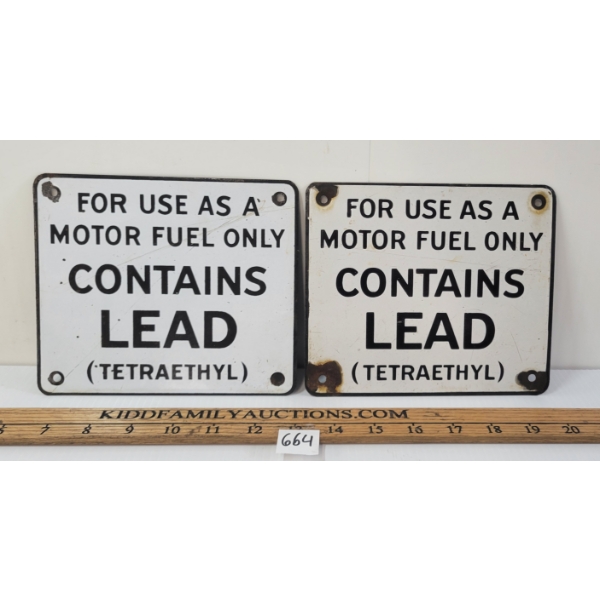 LOT OF 2 - CONTAINS LEAD SSP PLATES