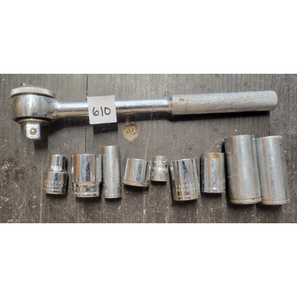 JOB LOT - SOCKET BITS & RATCHET - INCL IMPERIAL