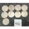 Image 2 : LOT OF 9 - 1902 & 1903 CDN SILVER 25 CENT PCS