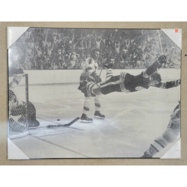 1970 STANLEY CUP "THE FLIGHT" BOBBY ORR'S WINNING GOAL - PHOTO BOARD