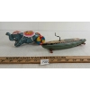 Image 1 : LOT OF 2 - SAN & HRD TIN WIND UP BOAT & ELEPHANT