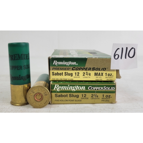 AMMO: 10X REMINGTON 12GA - 2-3/4IN - SLUGS