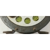 Image 6 : JOB LOT - VINTAGE FISHING REEL, LEATHER BELT & BUCKLES, BUTT PLATES, POWDER MEASURER, ETC