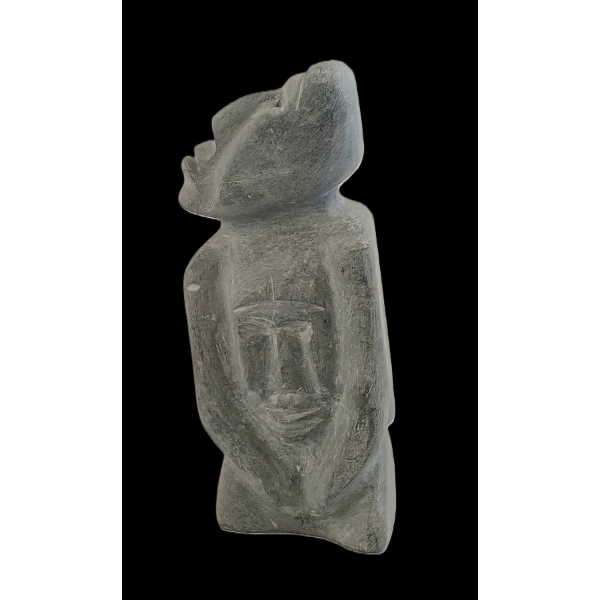 THREE FACES - SIGNED - STONE