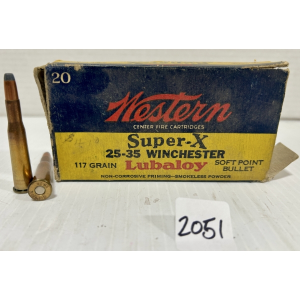 AMMO: 20X WINCHESTER .25-35 WIN - 117 GR SP