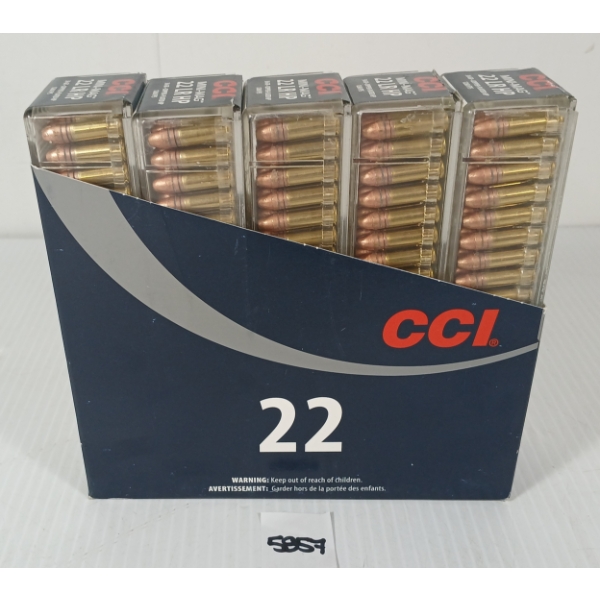 AMMO: 500X CCI .22 LR - 36GR - COPPER-PLATED HP - SEALED