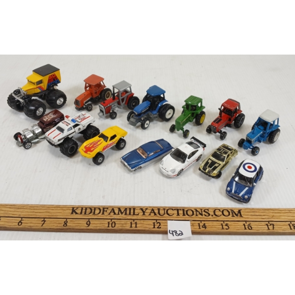 LOT OF 14 - DIECAST VEHICLES - INCL KIDCO, REALTOY & HOT WHEELS