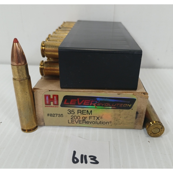 AMMO: 20X HORNADY LEVEREVOLUTION .35 REM - 200GR - FTX
