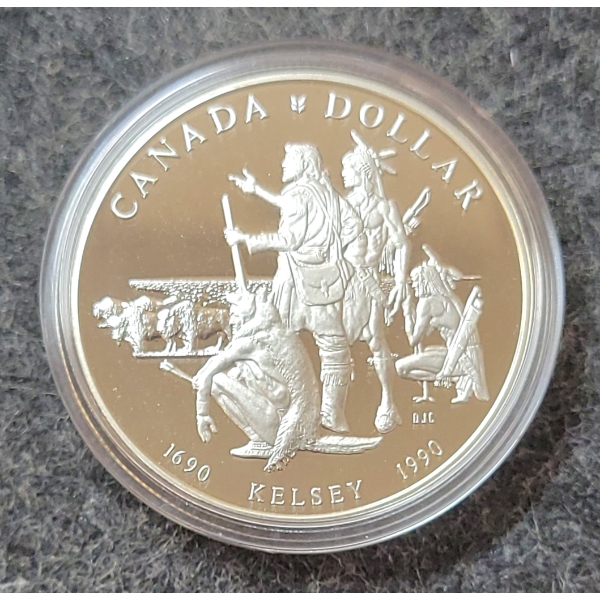 1990 RCM SILVER DOLLAR COIN
