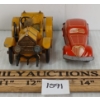 Image 3 : LOT OF 2 - TIN WIND UP SCHUCO MICRO RACER & REVERSIBLE CAR