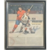 Image 1 : CHICAGO BLACK HAWKS KEN WHARRAM FRAMED ARTICLE - AUTOGRAPHED