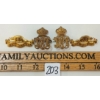 Image 1 : LOT OF 4 - R.C.R. FIRE GILT OFFICER'S COLLAR BADGES & VICTORIAN R.C.R. INSIGNIA